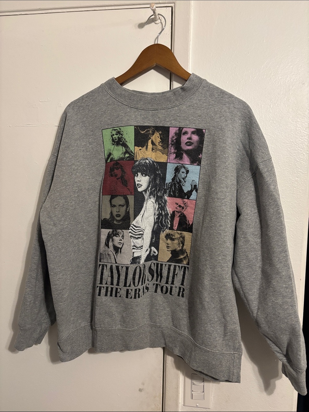 Taylor Swift The Eras Tour Grey Crewneck